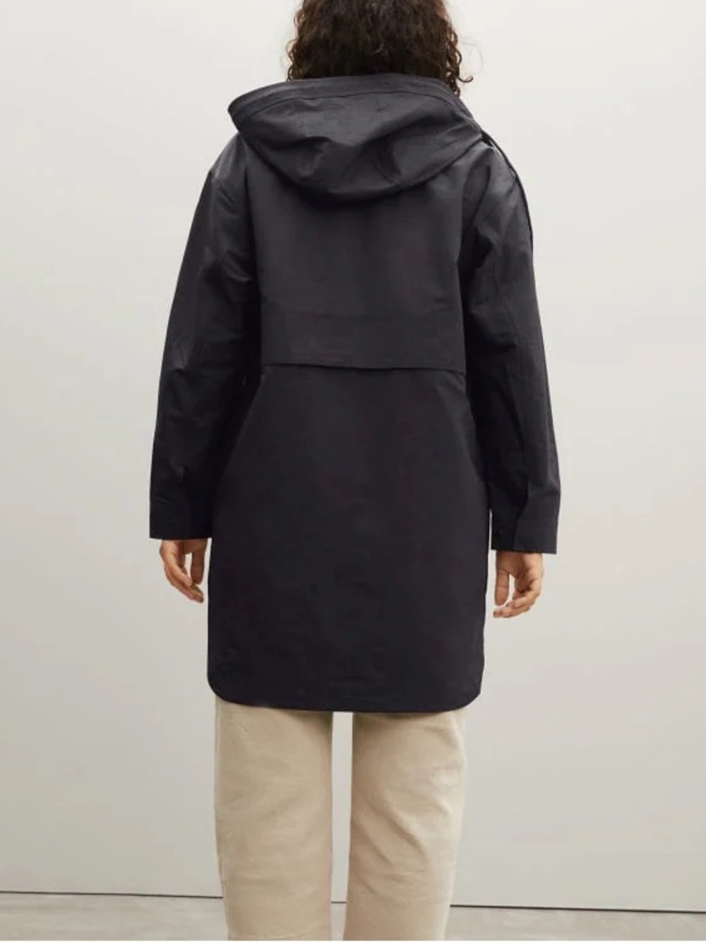 Everlane The Anorak Waterproof Rain Jacket Black Size Medium Lightweight - Picture 3 of 13